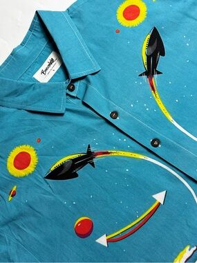 Boozelele Atomic Age Theme  Shirt   Size Large